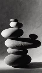 photograph of balancing stones